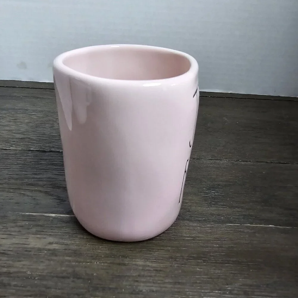 NWT Rae Dunn Artisan Jelly Beans Pink Coffee Mug Easter 2021 Magenta
